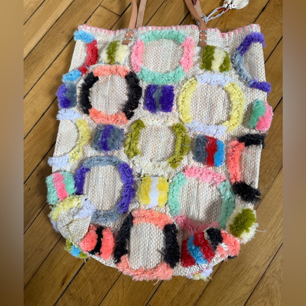 Enshallah Recycled Circle Patchwork Colorful Boho… - image 8